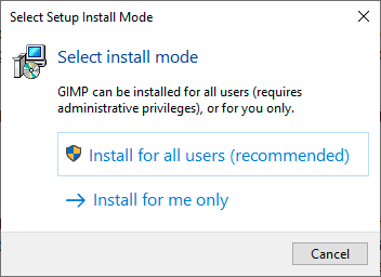 gimp for windows 10 no filters download to program