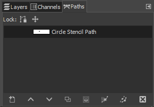 gimp draw circle with border