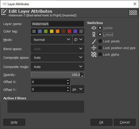 gimp move selection of a layer